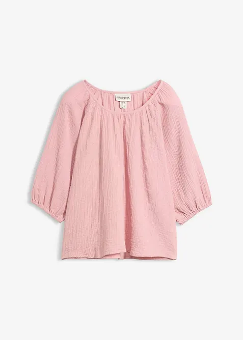 Musselin-Tunika aus reiner Baumwolle, bonprix