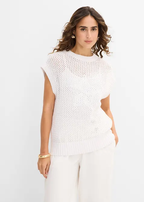 T-shirt en maille 100% coton, bonprix