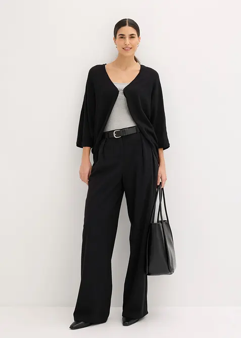 Gilet en fine maille 100% coton, bonprix