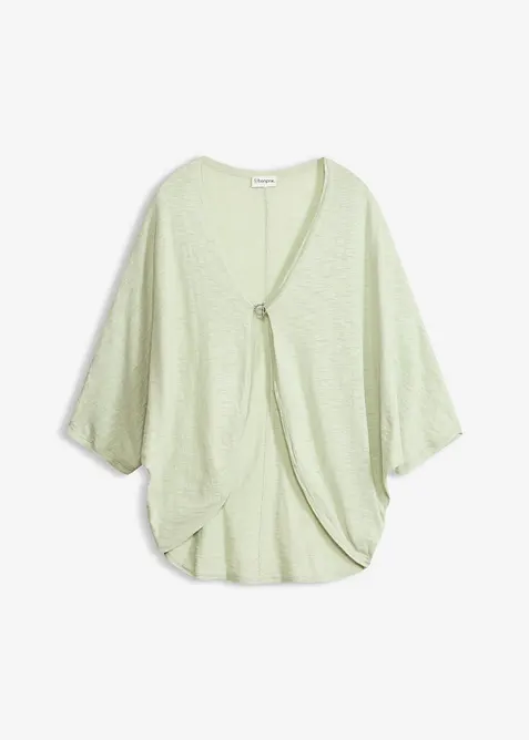 Gilet en fine maille 100% coton, bonprix