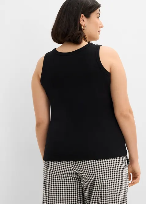 Lot de 2 d&eacute;bardeurs c&ocirc;tel&eacute;s en coton extensible, bonprix