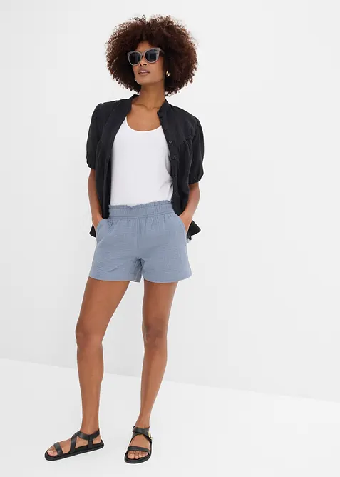 Short en gaze 100% coton, bonprix
