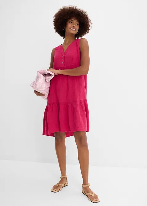 Kleid aus luftigem Musselin, bonprix