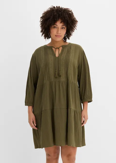 Robe-chemise 100% coton, bonprix