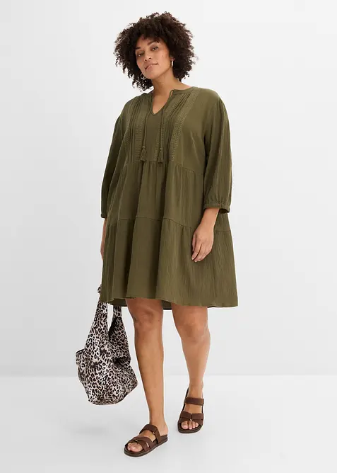 Robe-chemise 100% coton, bonprix