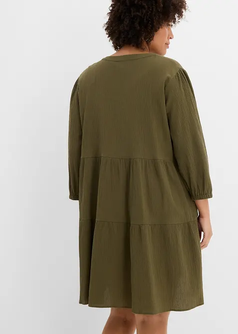 Robe-chemise 100% coton, bonprix