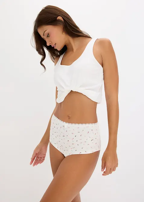 Lot de 4 culottes maxi douces en coton c&ocirc;tel&eacute;, bonprix