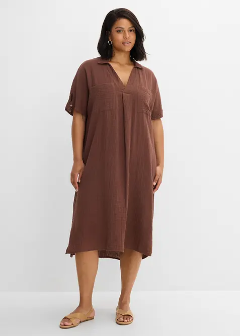 Robe caftan en gaze de coton douce, bonprix