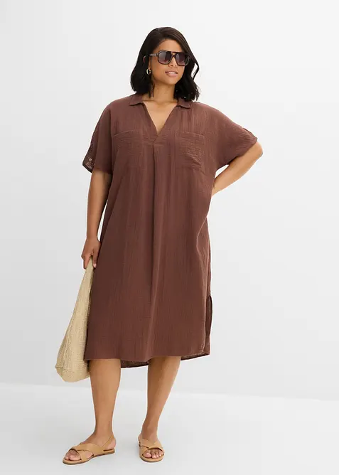 Robe caftan en gaze de coton douce, bonprix
