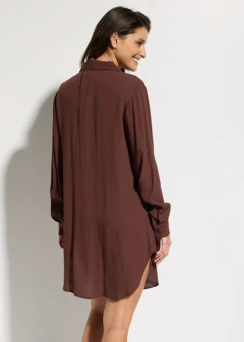 Robe-chemise de plage en viscose fluide, bonprix