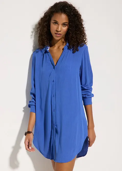 Robe-chemise de plage en viscose fluide, bonprix