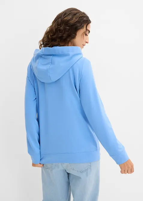 Sweat &agrave; capuche doux, bonprix