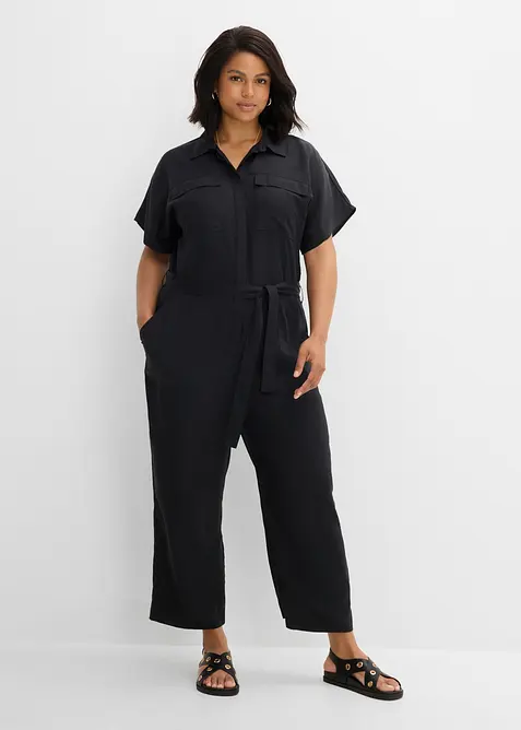 Jumpsuit aus flie&szlig;endem Lyocell, bonprix