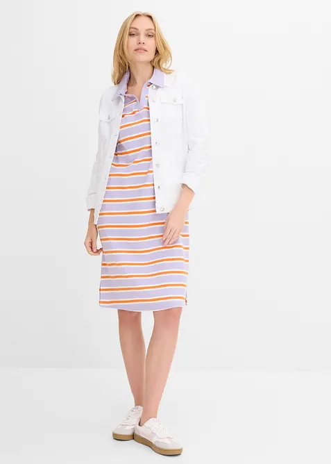 Knieumspielendes Kleid mit Polokragen, bonprix