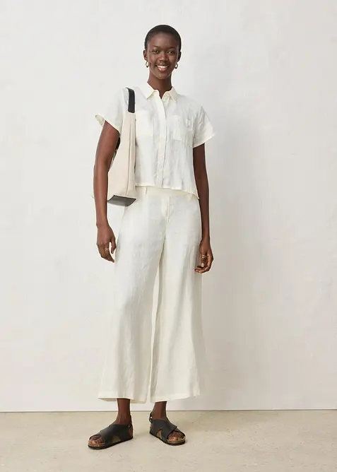 Jupe-culotte 100% lin, bonprix