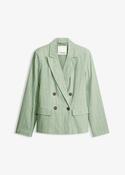 Blazer en lin majoritaire, bonprix
