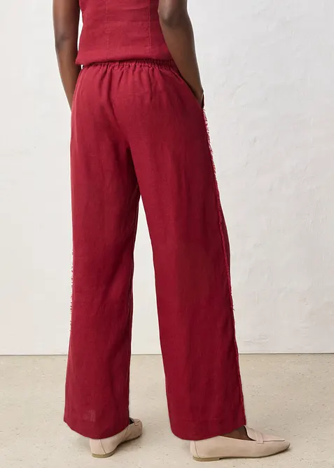 Pantalon large en lin, bonprix