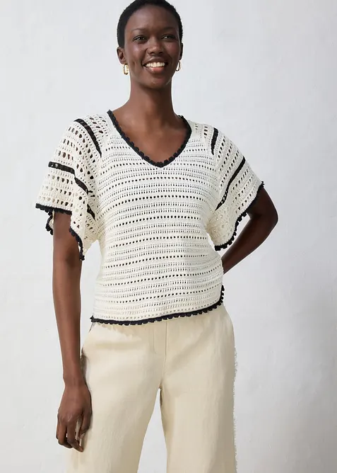 Pull ajour&eacute;, bonprix