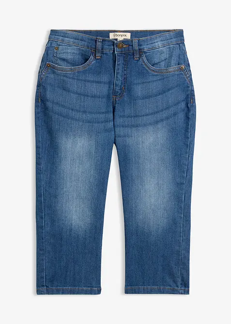Slim Jeans, Mid Waist, Capri, bonprix