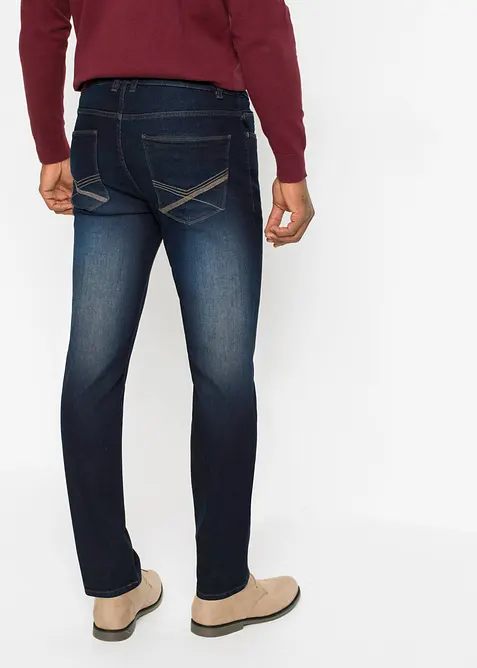 Jean extensible regular &agrave; taille &eacute;lastiqu&eacute;e, droit, bonprix