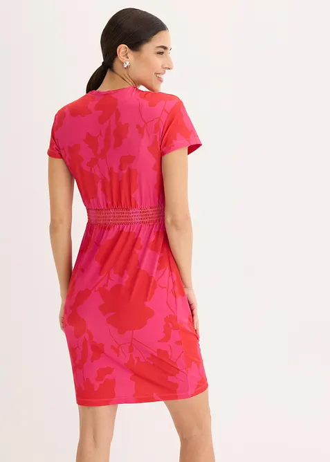 Robe en jersey avec effet twist&eacute; devant, bonprix