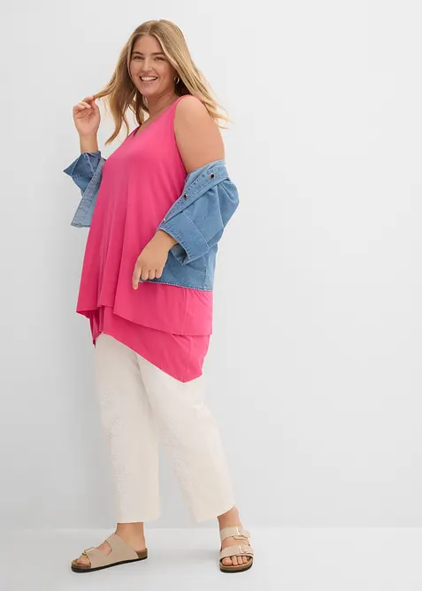 Top long double &eacute;paisseur en viscose extensible, bonprix