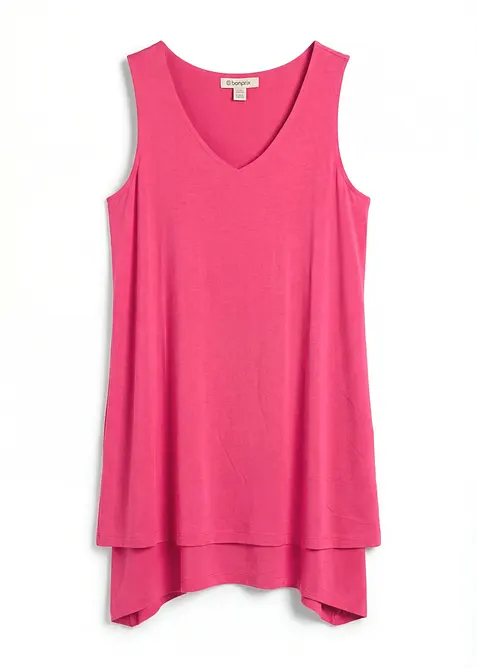 Doppellagiges Long-Top aus Viskose-Mix, bonprix