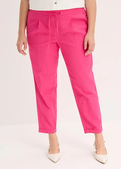 Pantalon en lin m&eacute;lang&eacute;, bonprix