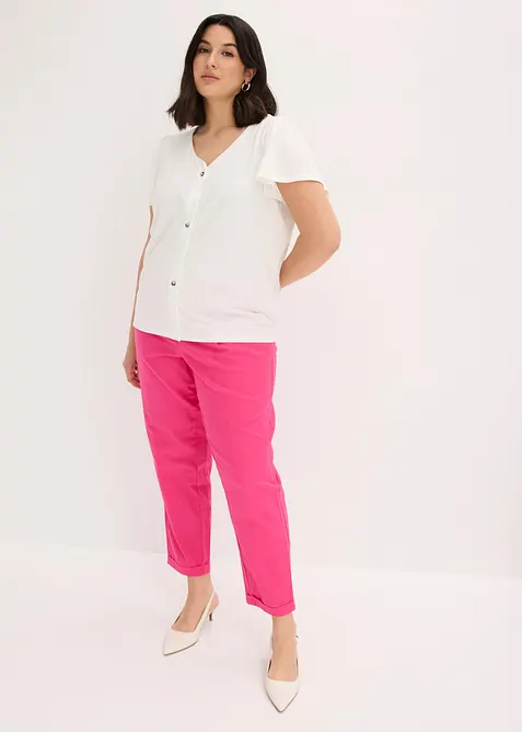 Pantalon en lin m&eacute;lang&eacute;, bonprix