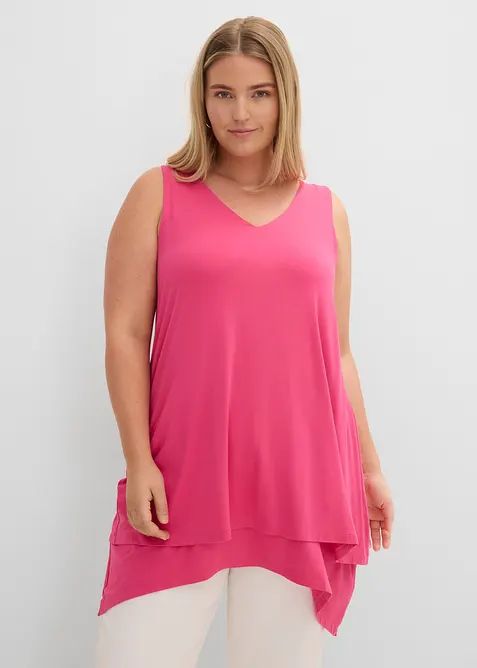 Top long double &eacute;paisseur en viscose extensible, bonprix