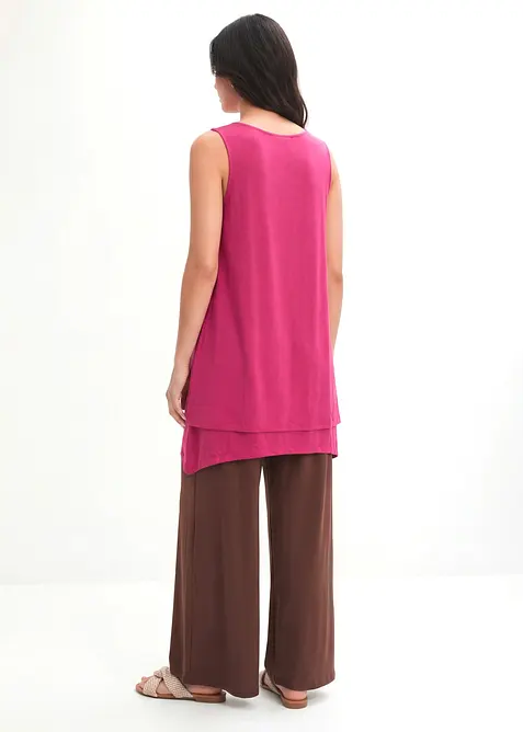 Doppellagiges Long-Top aus Viskose-Mix, bonprix