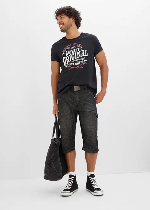 Lot de 2 T-shirts 100% coton, bonprix
