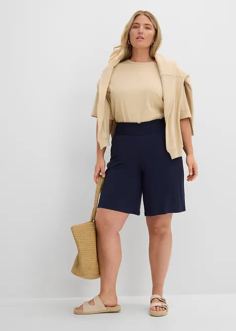 Bermuda en jersey viscose, bonprix