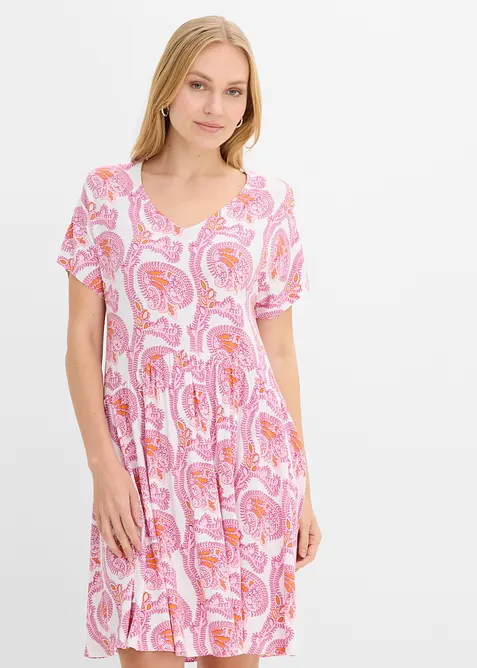 Robe fluide en jersey viscose, bonprix