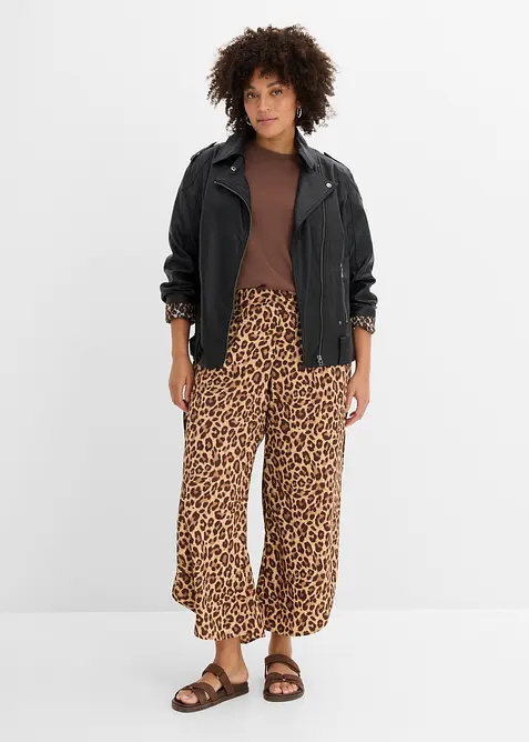 Pantalon palazzo fendu en bas, bonprix