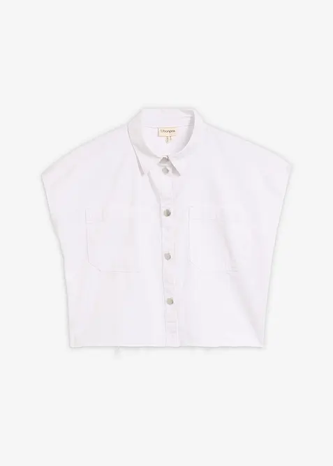 Kurze Boxy-Jeansbluse, bonprix