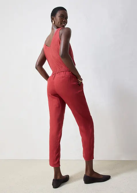 Pantalon taille &eacute;lastiqu&eacute;e 100&nbsp;% lin, bonprix