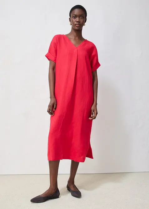 Kaftan-Kleid aus reinem Leinen, bonprix