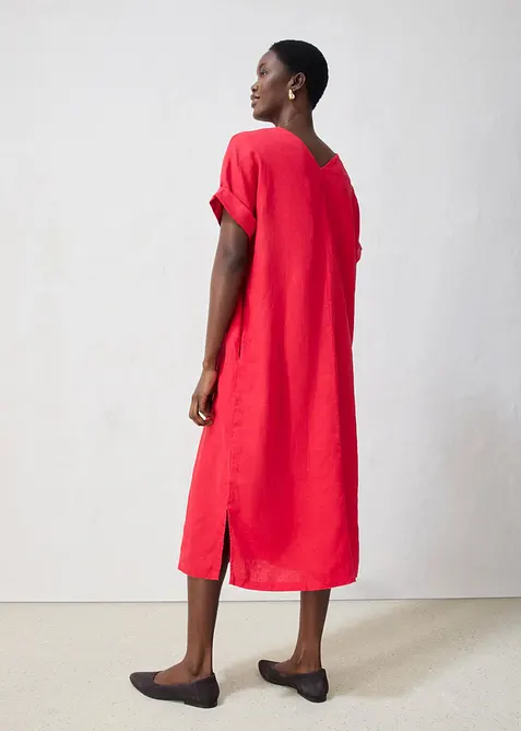 Kaftan-Kleid aus reinem Leinen, bonprix