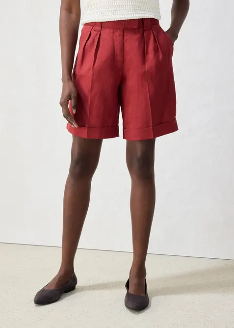 Bermudashorts aus reinem Leinen, bonprix