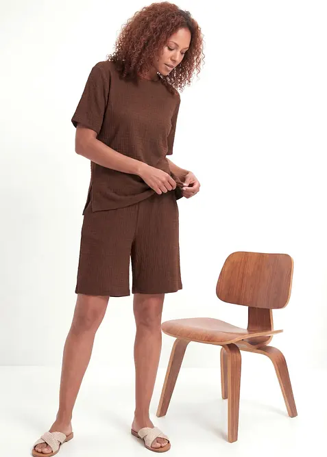 Shirt aus Borkencrepe, bonprix
