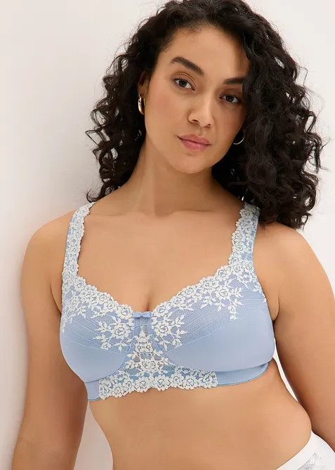 Soutien-gorge grand maintien sans armatures, bretelles rembourr&eacute;es, bonprix