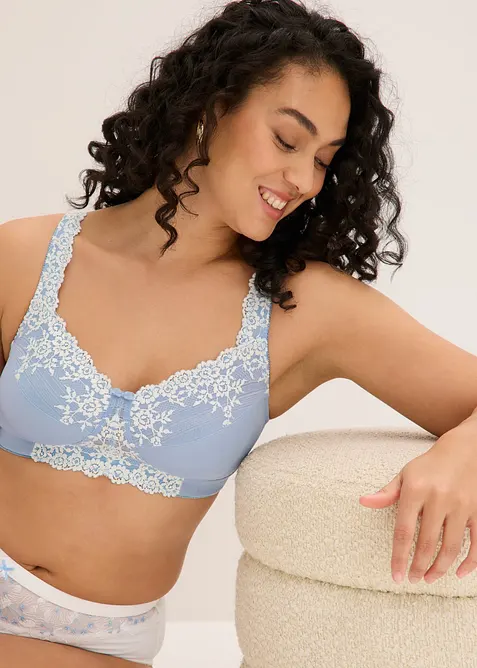 Soutien-gorge grand maintien sans armatures, bretelles rembourr&eacute;es, bonprix