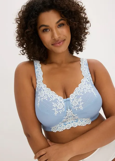 Soutien-gorge grand maintien sans armatures, bretelles rembourr&eacute;es, bonprix