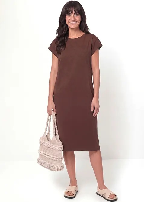 Jerseykleid aus schwerer Bio-Baumwolle, bonprix