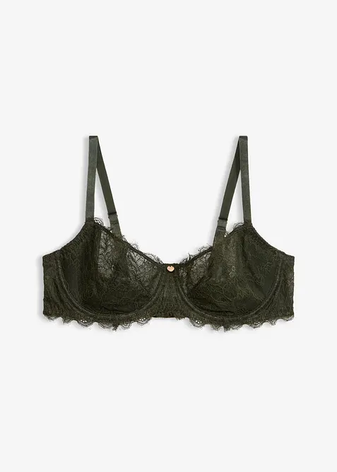 Soutien-gorge semi-rembourr&eacute; &agrave; armatures et dentelle, bonprix