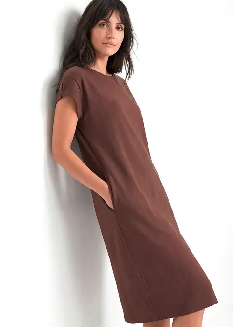 Jerseykleid aus schwerer Bio-Baumwolle, bonprix
