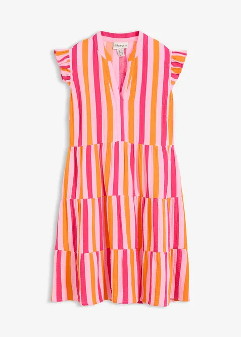 Tunika-Kleid aus luftigem Musselin, bonprix