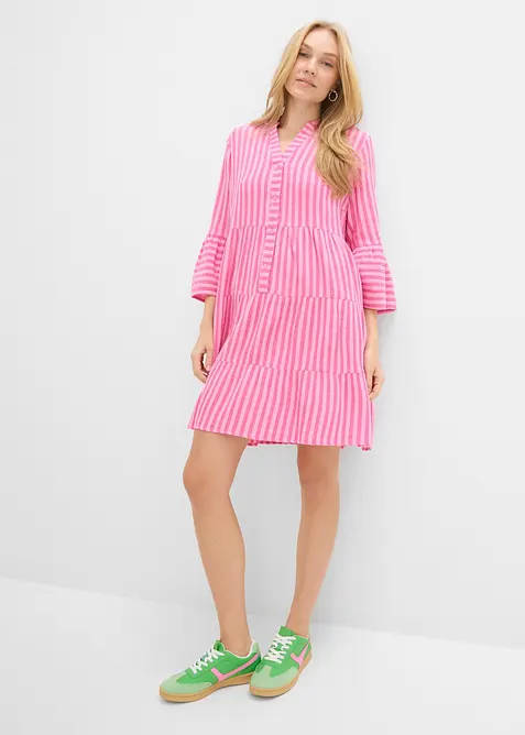 Tunika-Kleid aus luftigem Musselin, bonprix