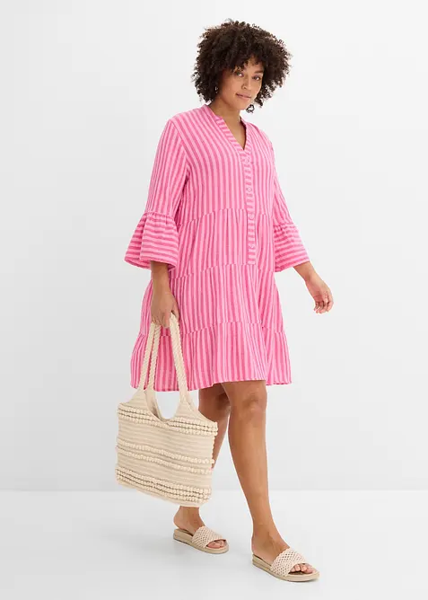 Robe-tunique l&eacute;g&egrave;re en gaze de coton, bonprix